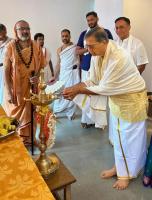 Inauguration of new guest house at Shirali by H H Swamiji (10 April 2025)